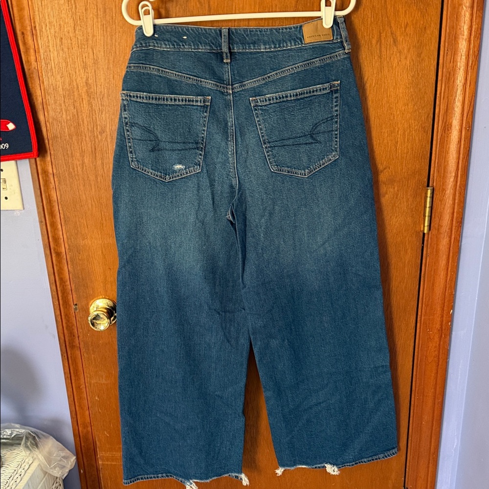 American Eagle Outfitters Blue Flare & Wide Leg Jeans - Picture 5 of 5